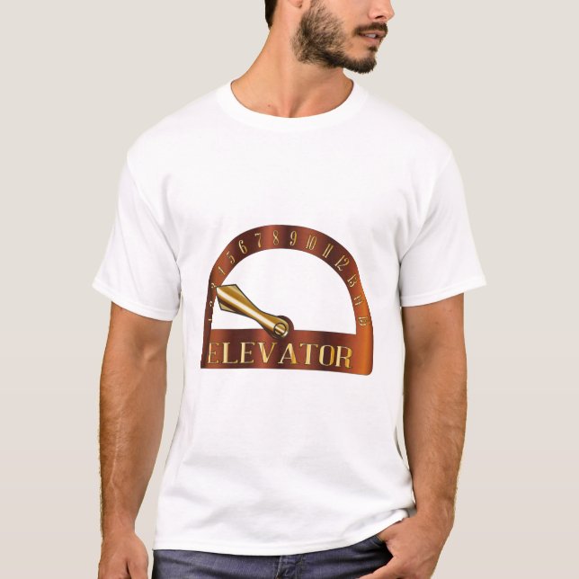Isolated Elevator Floor Indicator T-Shirt (Front)