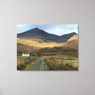 Isolated Farmhouse on the Isle of Mull, Scotland Canvas Print