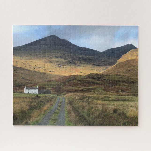 Isolated Farmhouse on the Isle of Mull, Scotland Jigsaw Puzzle (Horizontal)