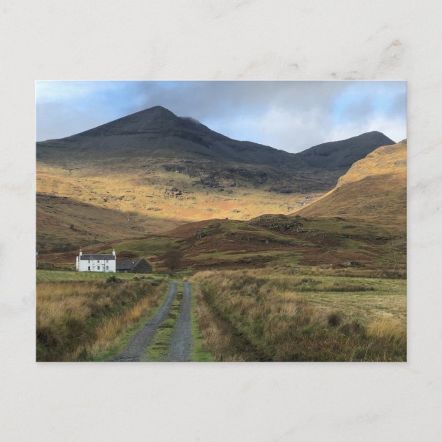 Isolated Farmhouse on the Isle of Mull, Scotland Postcard (Front)