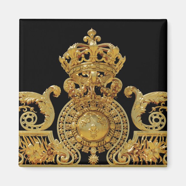 Isolated Golden gate of Versailles castle - France Magnet (Front)