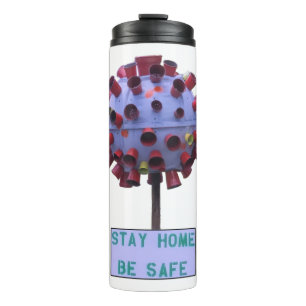 Isolated representation of Covid-19 virus Thermal Tumbler