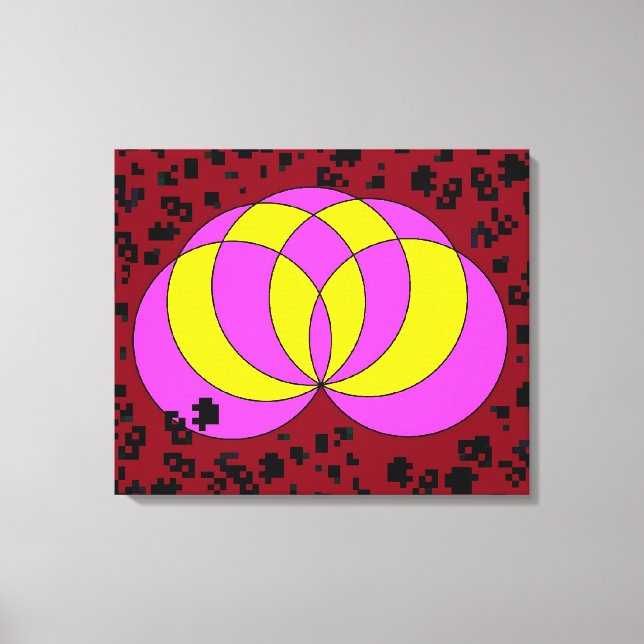 Isolated Spiralina Field Canvas Print (Front)