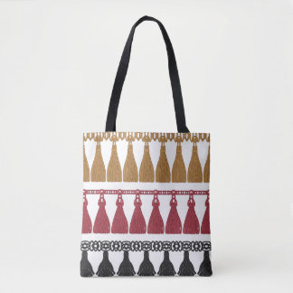 Isolated Tassel Fringe Garland Set. Tote Bag