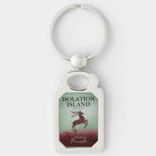 Isolation Island Deer Design Keychain