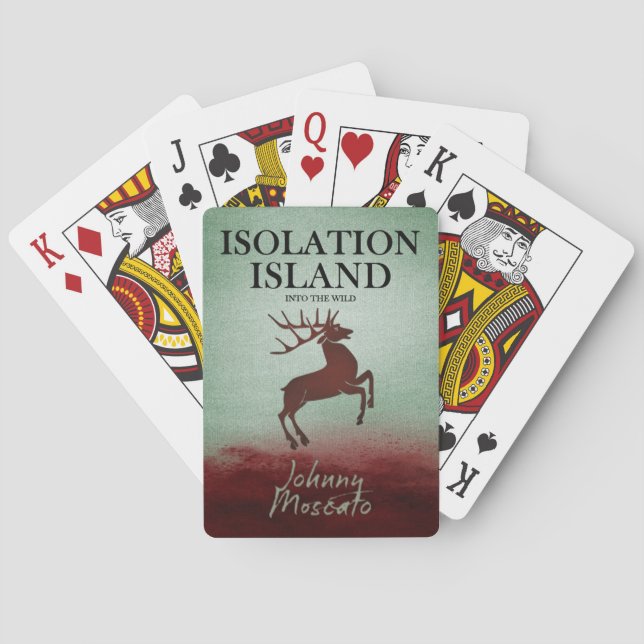 Isolation Island Deer Design Playing Cards (Back)