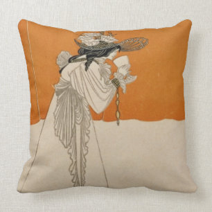 Isolde, illustration from 'The Studio', 1895 (lith Throw Pillow