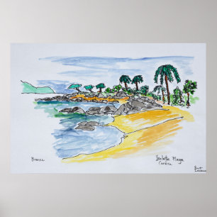 Isolella Beach, Ajaccio   Corsica, France Poster