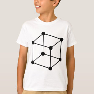 Isometric Cube Motif - Black T-Shirt