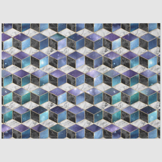 Isometric Galaxy Series Design 12 Tissue Paper (Front)
