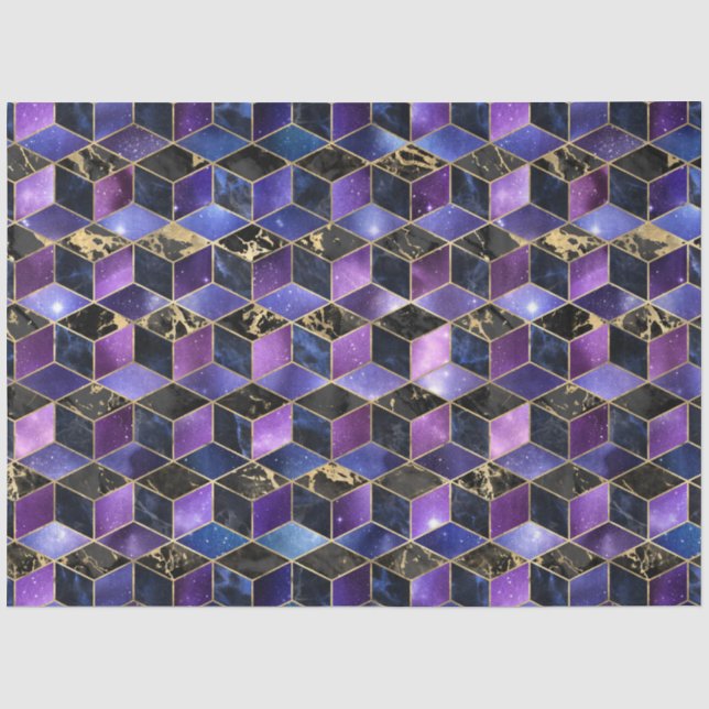 Isometric Galaxy Series Design 14 Tissue Paper (Front)