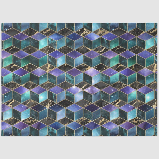 Isometric Galaxy Series Design 5 Tissue Paper (Front)