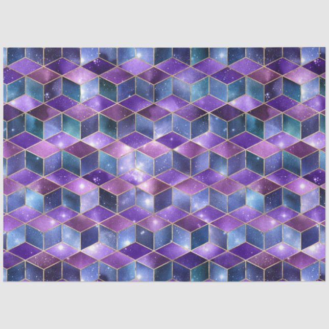 Isometric Galaxy Series Design 7 Tissue Paper (Front)