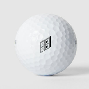 Isometric Happy New Year 2020 text design Golf Balls