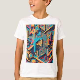 Isometric mural design T-Shirt