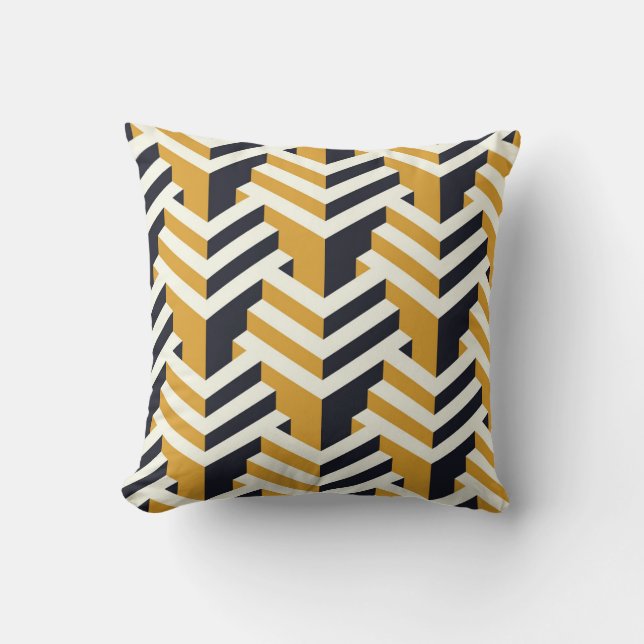 Isometric Seamless Patternart,deco,pattern,seamles Throw Pillow (Front)