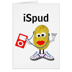 'ispud' humourous parody Card