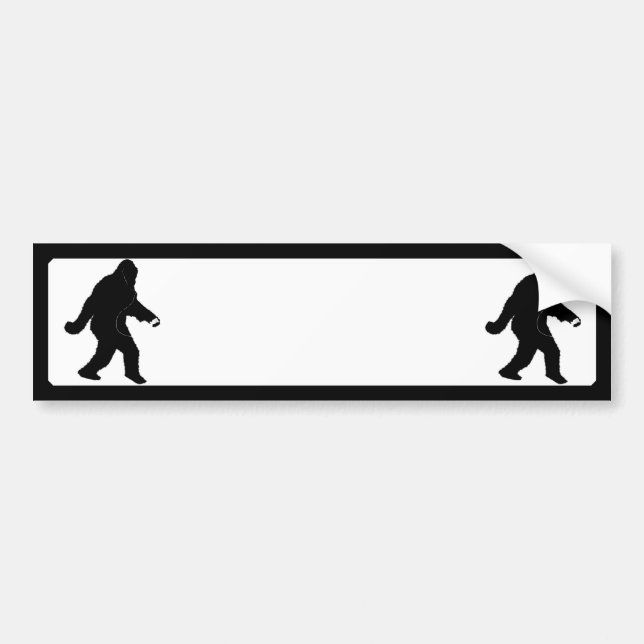 iSquatch (Add Background Colour) Bumper Sticker (Front)