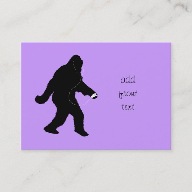 iSquatch (Change Background Colour) Business Card (Front)
