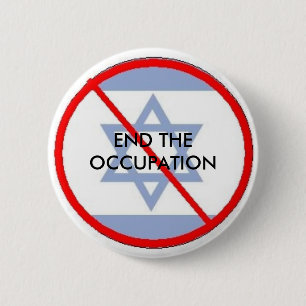 isr, END THE OCCUPATION 2 Inch Round Button