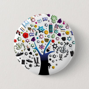 Israel 2 Inch Round Button