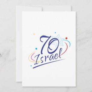 ISRAEL 70 Anniversary 2018 Independence Day Fest Card