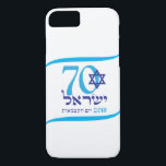 Israel 70 Anniversary Independence Day logo 2018 Case-Mate iPhone Case<br><div class="desc">Israel 70 Anniversary Independence Day logo 2018 / 2023 Jerusalem Festival Jewish Holiday,  Israel Birthday Celebration,  Hebrew,  Israeli Flag,  Star of David symbol IPhone cases</div>