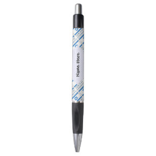 Israel and Israeli Flag Ruled with Your Name Pen