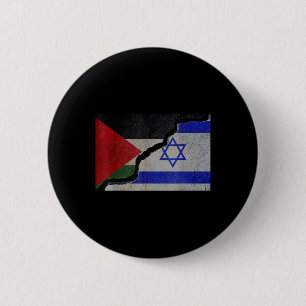 Israel And Palestine Unity - Stop War 2 Inch Round Button