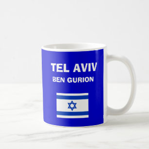 Israel -Ben Gurion (Tel Aviv) TLV Airport Code Mug