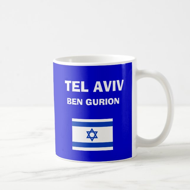 Israel -Ben Gurion (Tel Aviv) TLV Airport Code Mug (Right)
