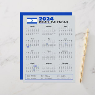  Israel Calendar 2024   Holidays & Observances