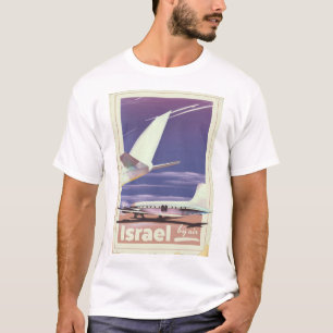 Israel Commercial airliner travel poster T-Shirt