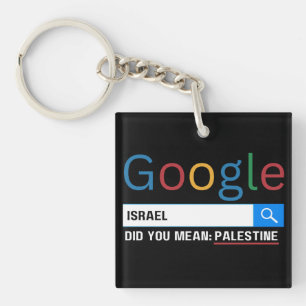israel did you mean Palestine research graghic tee Keychain