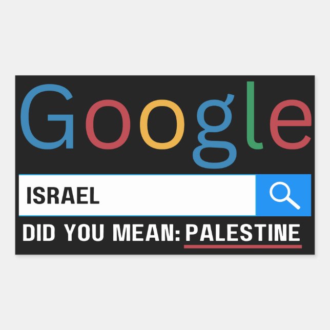 israel did you mean Palestine research graghic tee Sticker (Front)