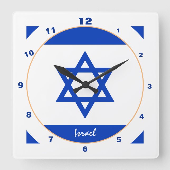 Israel Drapeau & Israël tendance mode / horloge de (Recto)