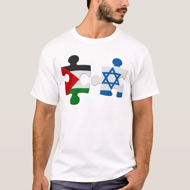Israël et la Palestine - Puzzle T-Shirt (Devant)
