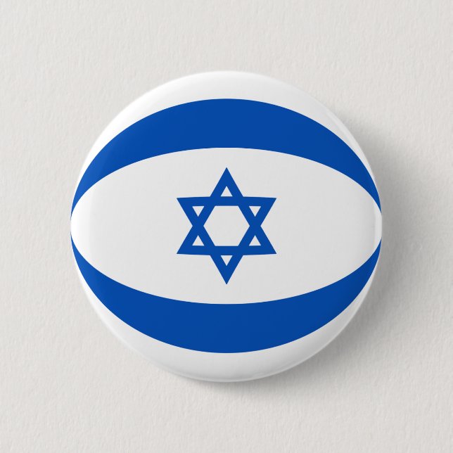Israel Fisheye Flag Button (Front)