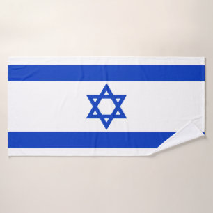 Israel Flag Bath Towel Set