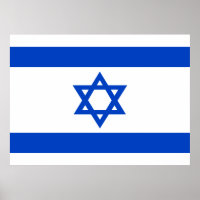 Israel flag blue Star of David