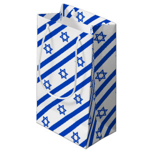 Israel flag blue Star of David Small Gift Bag
