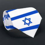 Israel flag blue Star of David Tie<br><div class="desc">Israel Israeli blue Star of David flag The blue stripes are intended to symbolize the stripes on a tallit, the traditional Jewish prayer shawl. The portrayal of a Star of David on the flag of the State of Israel is a widely acknowledged symbol of the Jewish people and of Judaism....</div>