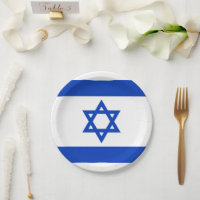 Israel flag blue white modern pattern patriotic