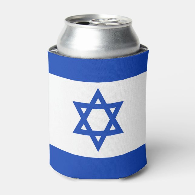 Israel flag can cooler (Can Front)