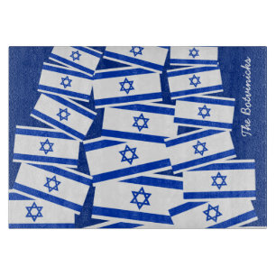 Israel Flag Challah Board - personalized