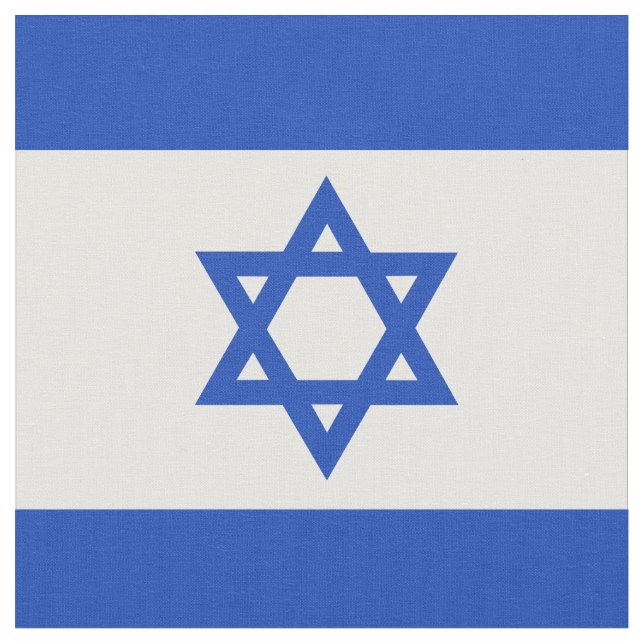 Israel flag fabric (Close Up)