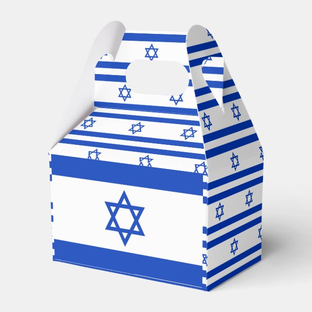 Israel Flag Favor Box (Back Side)