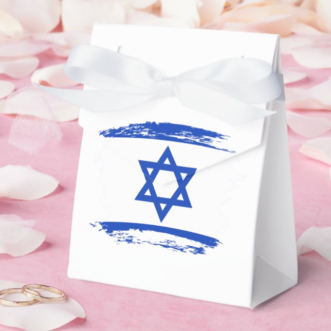Israel flag favor box (Wedding)