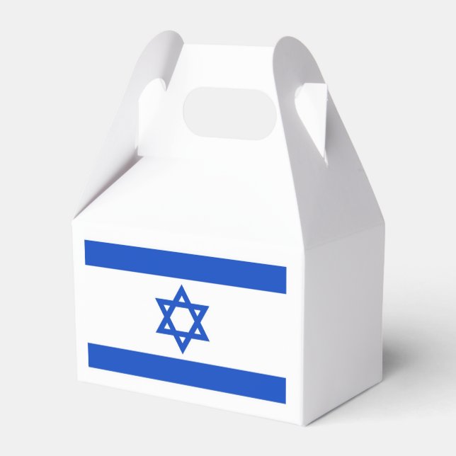 Israel Flag Favor Box (Back Side)