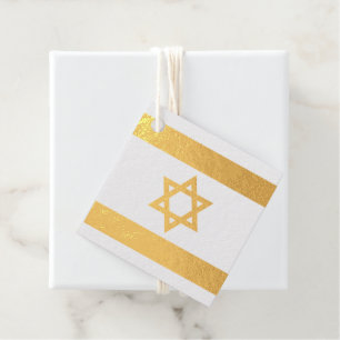 Israel flag Foil Favour Tag